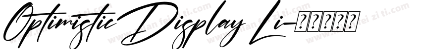 OptimisticDisplay Li字体转换